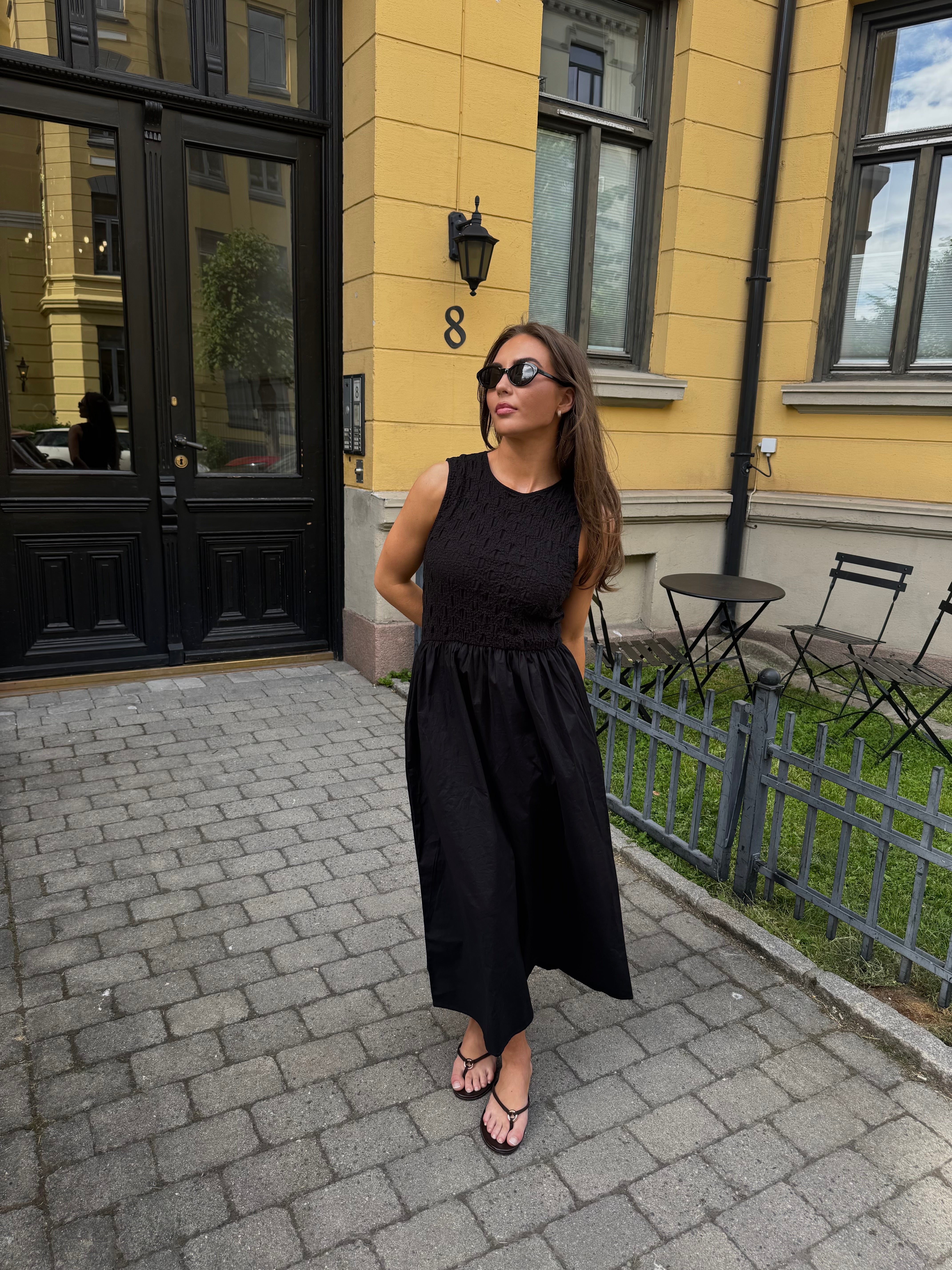 VICARLA Midi Dress - Black Beauty